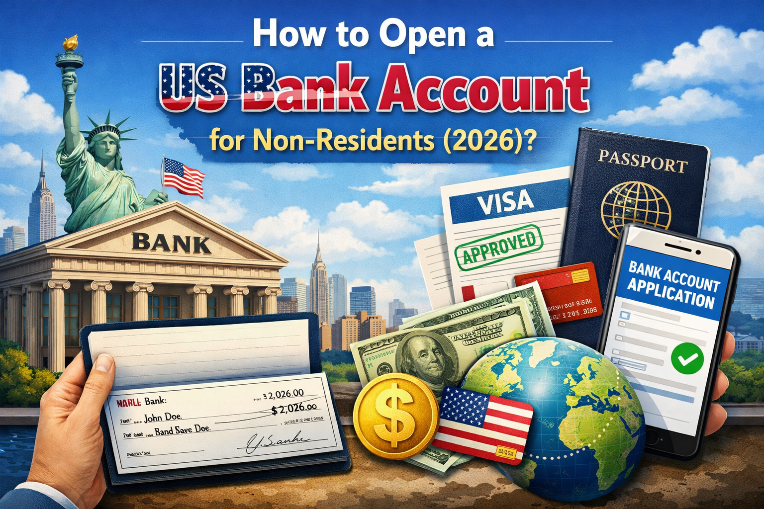 How to Open a US Bank Account for Non-Residents (2026 Complete Guide)